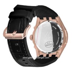 CHRIST VERRA CAVALLE CV 109013G-38 BLK Chronograph Black Rosegold Leather Strap