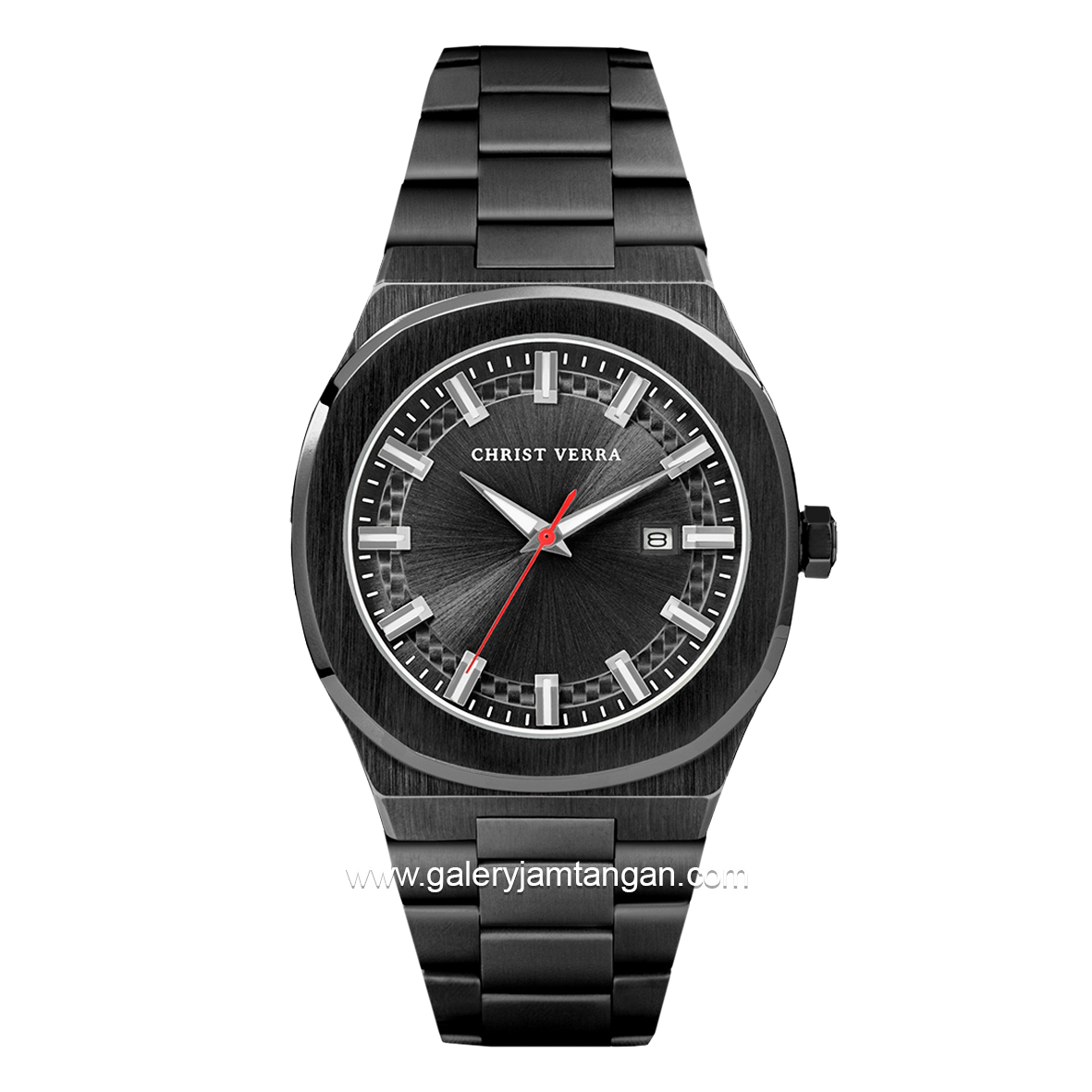 CHRIST VERRA Men's Watch CV 10459G-16 BLK Black Stainless Steel