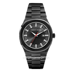 CHRIST VERRA Men's Watch CV 10459G-16 BLK Black Stainless Steel
