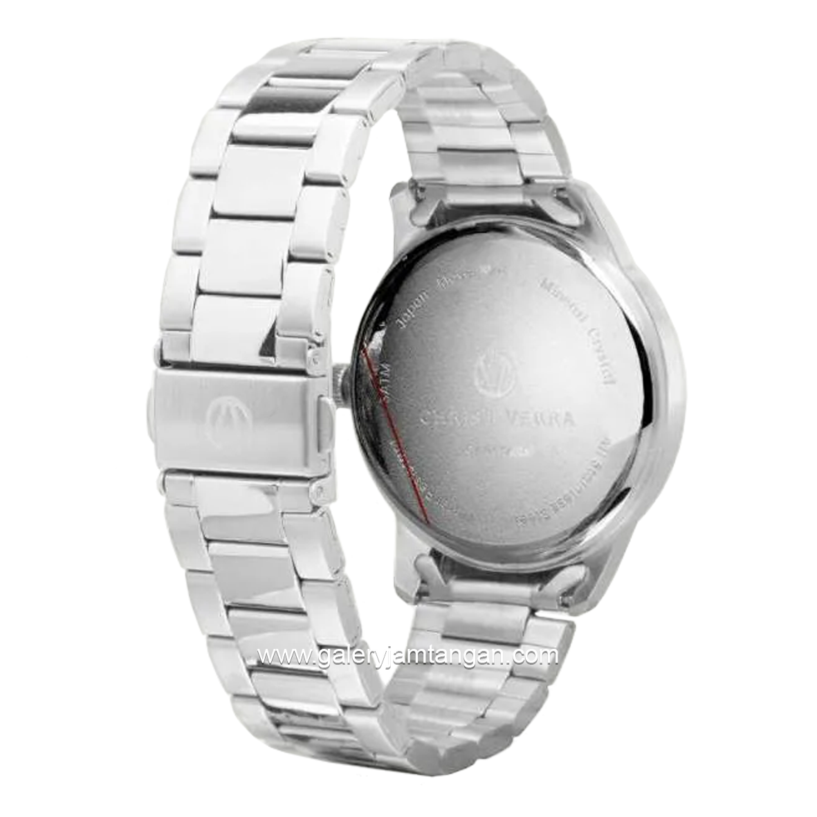 CHRIST VERRA CV 10639G-11 BLK & 10639L-11 BLK Silver Dial Black Stainless Steel
