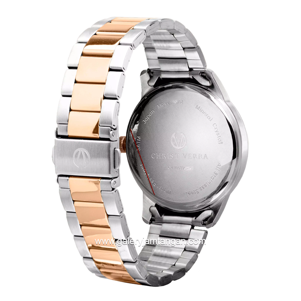 CHRIST VERRA CV 10639G-14 SLV Men's Watches Silver Rosegold Stainless Steel