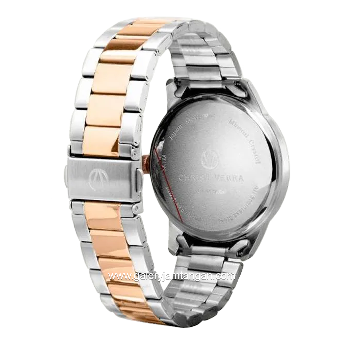 CHRIST VERRA CV 10639L-14 SLV Woman's Watches Silver Rosegold Stainless Steel