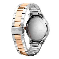 CHRIST VERRA CV 10639L-14 SLV Woman's Watches Silver Rosegold Stainless Steel