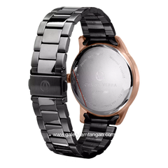 CHRIST VERRA TIMELESS HARMONY CV 10639G-18 BLK & CV 10639L-18 BLK Black Rosegold Stainless Steel