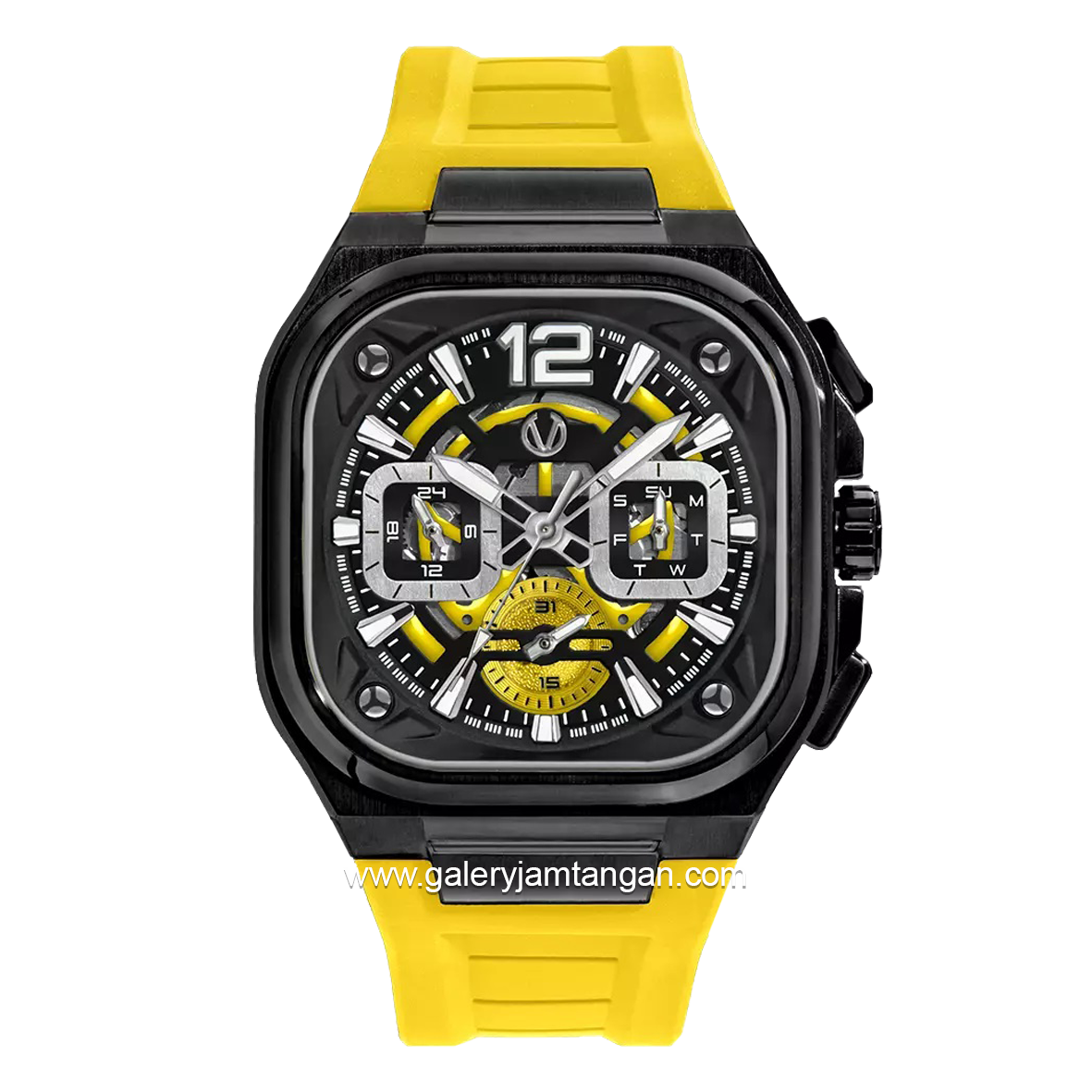 CHRIST VERRA CV 109068G-36 BLK/YLW Yellow Black Rubber Starp