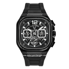 CHRIST VERRA CV 10968G-36 BLK Black Rubber Strap