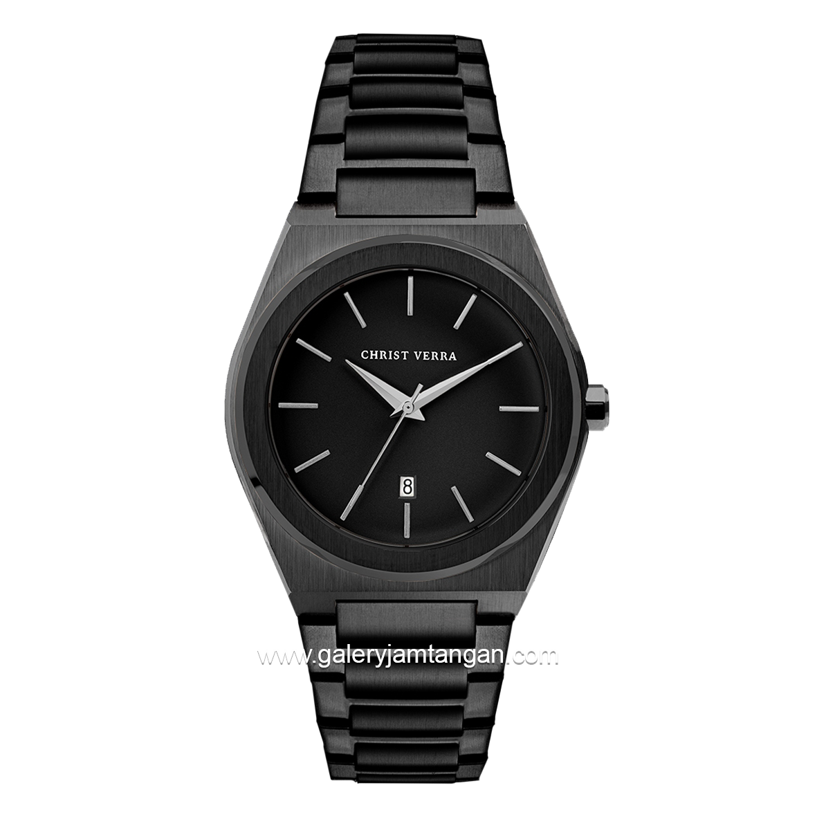 CHRIST VERRA Men's Watch CV 10985G-16 BLK Full Black Stainless Steel