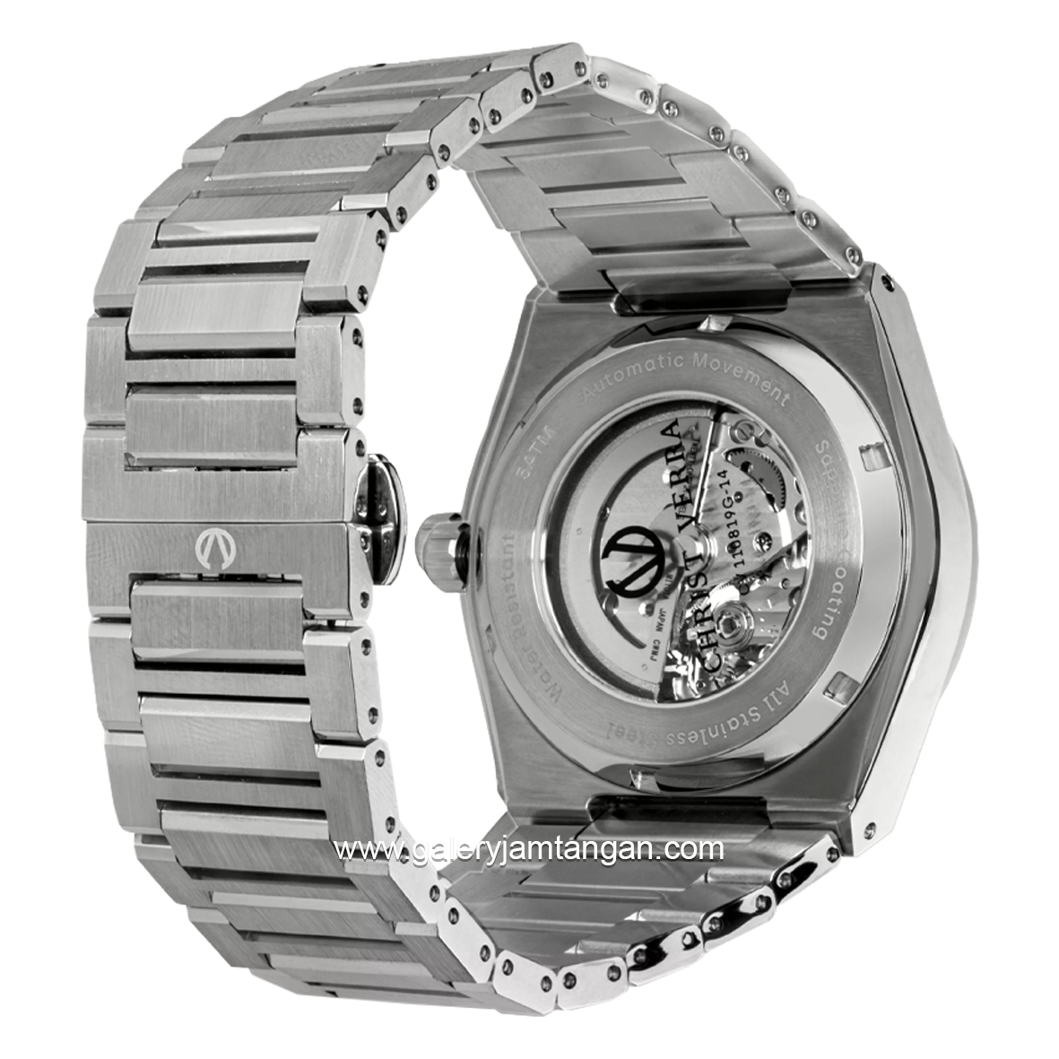 CHRIST VERRA LUXERNO CV 110819G-11 BLK Silver Dial Black Stainless Steel
