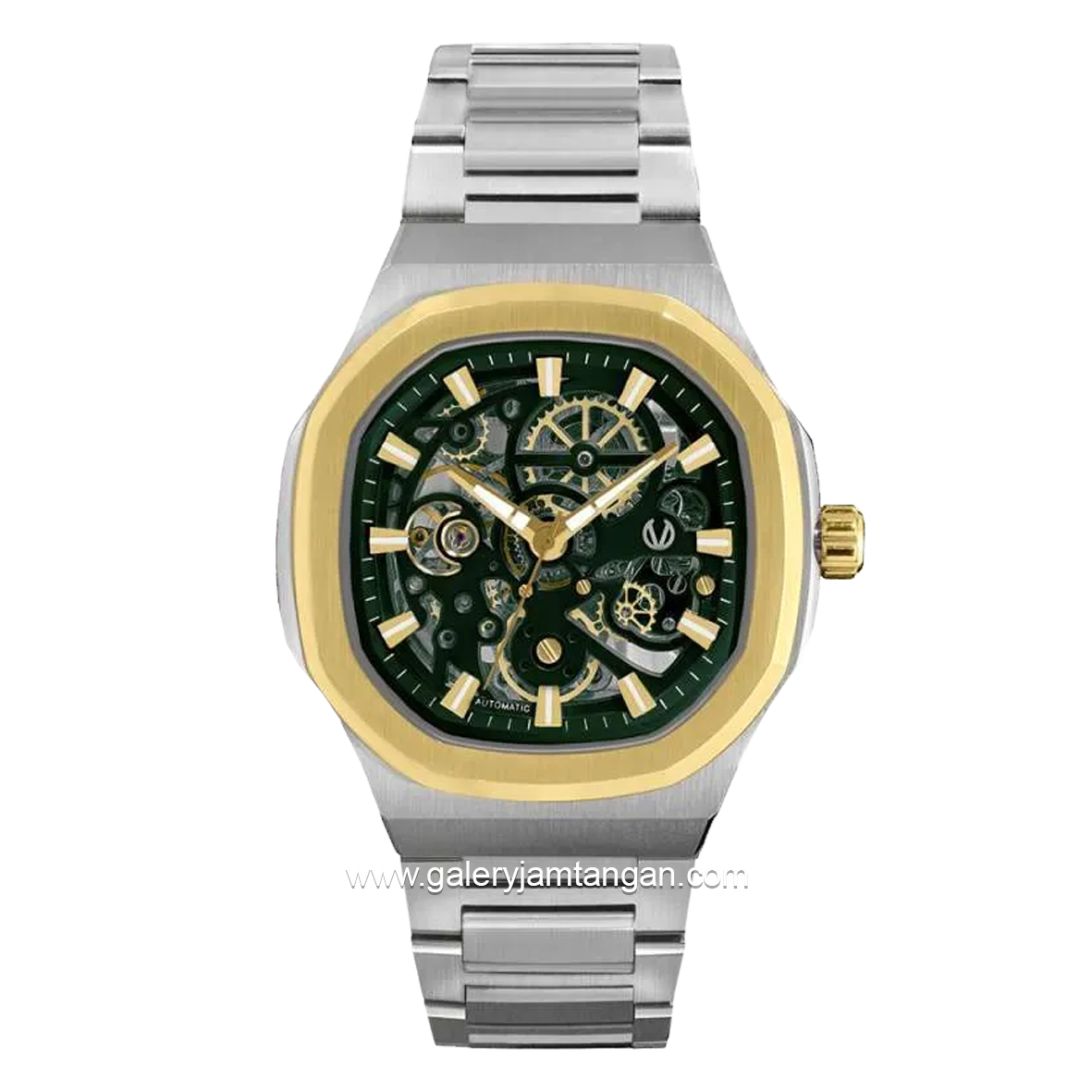 CHRIST VERRA CV 114826G-13 GRN Silver Gold Stainless Steel