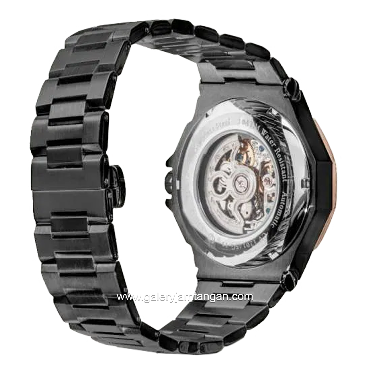 CHRIST VERRA CV 120145G-18 BLK Automatic Black Rosegold Stainless Steel