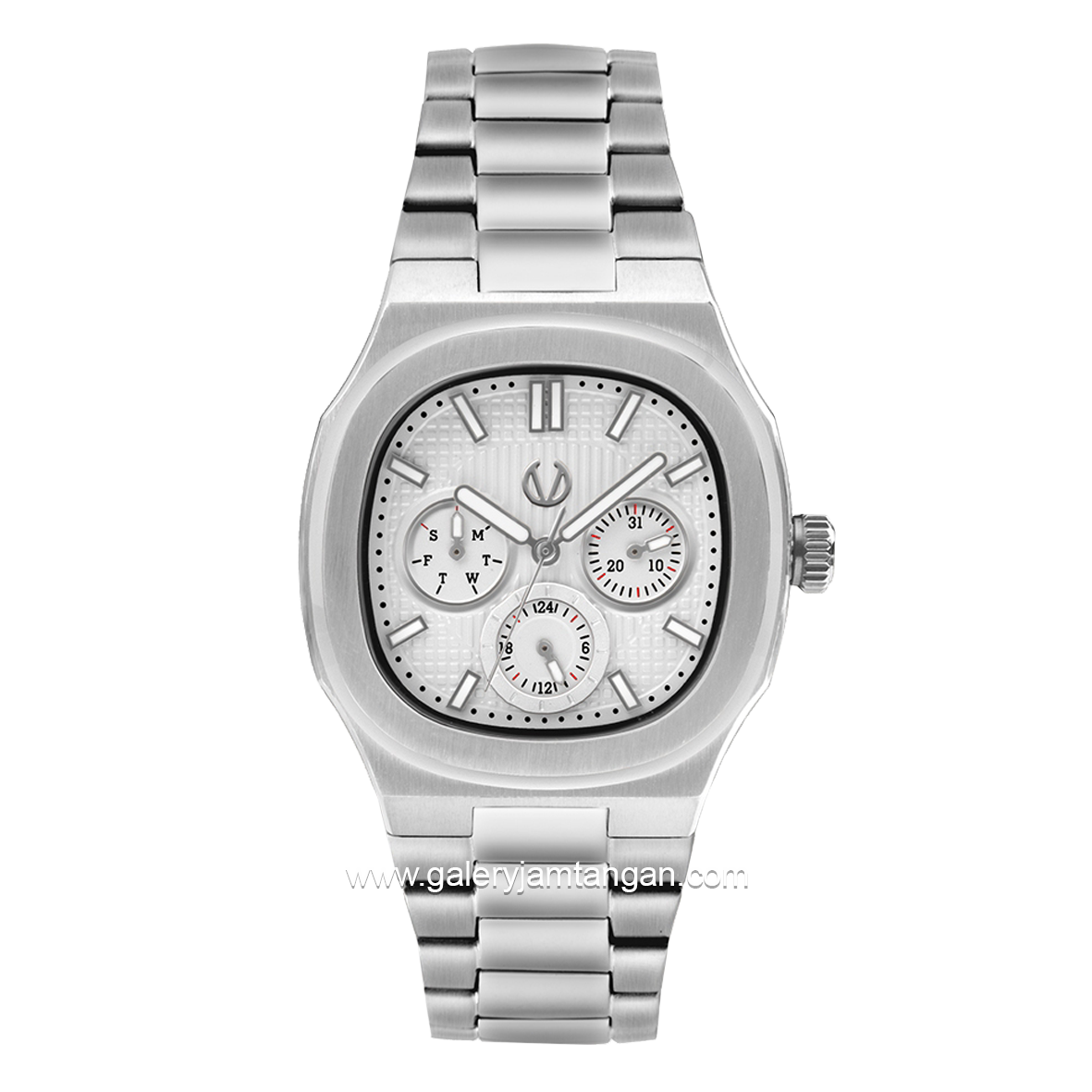 CHRIST VERRA Women's Watch CV 12124L-11 WHT Silver Dial White Stainless Steel