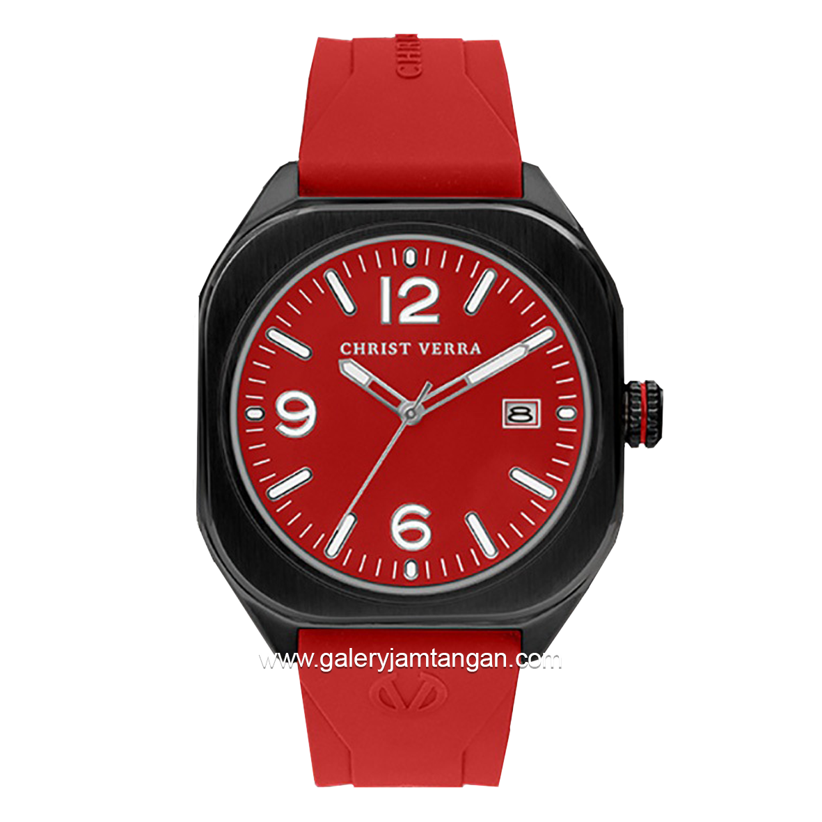 CHRIST VERRA CV 12150G-36 RED Red Rubber Strap