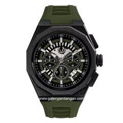 CHRIST VERRA CV 12189G-36 BLK/GRN Green Black Rubber Strap