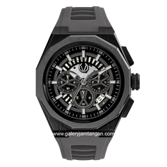 CHRIST VERRA CV 12189G-36 BLK/GRY Grey Black Rubber Strap