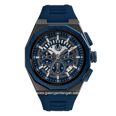 CHRIST VERRA CV 12189G-3C BLU Navy Grey Rubber Strap