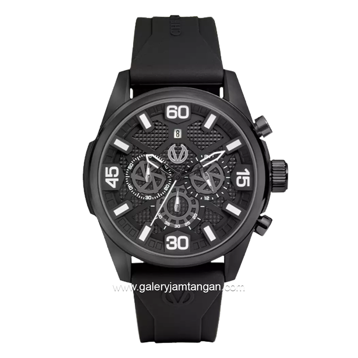 CHRIST VERRA CV 12254G-36 BLK Men's Watches Black Rubber Strap