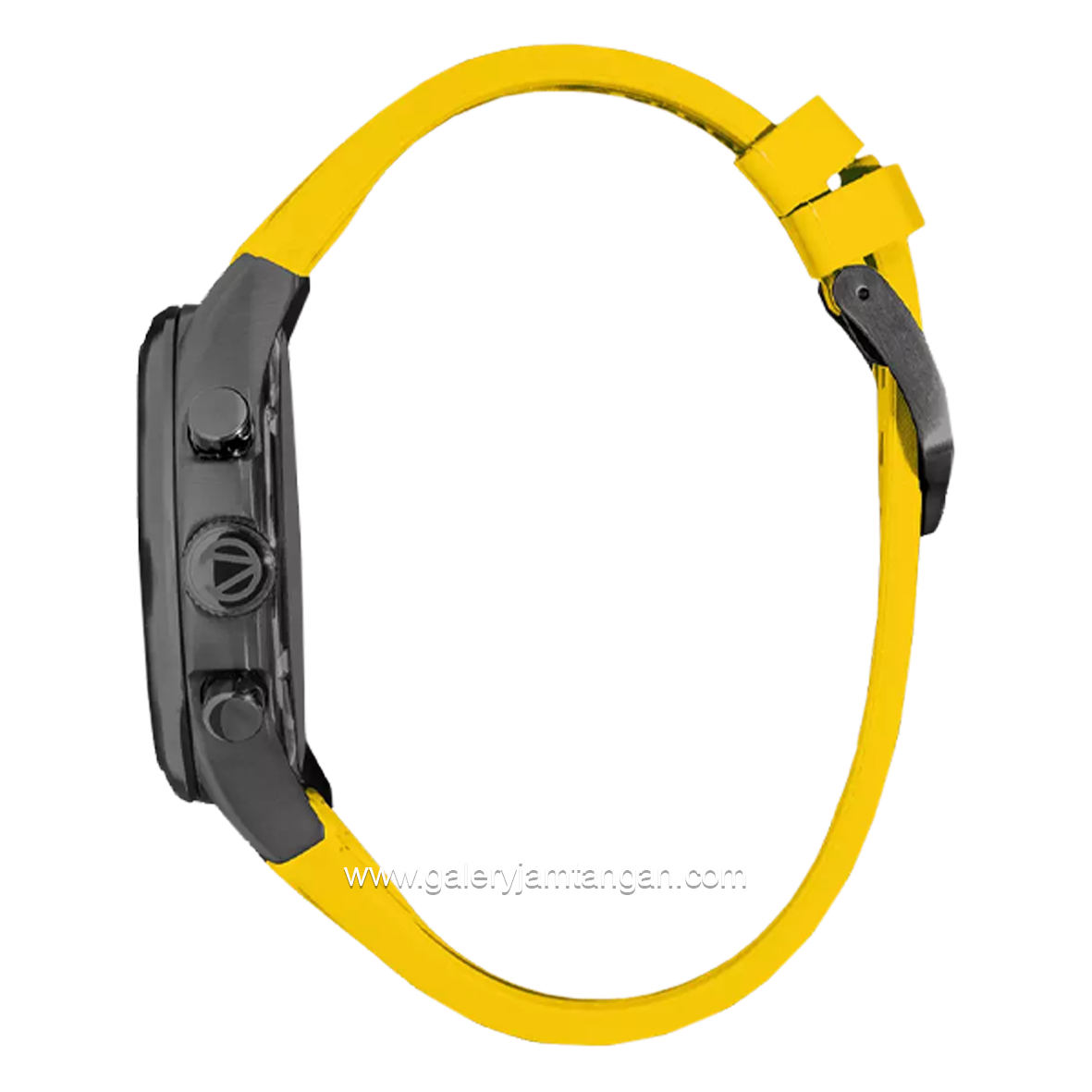 CHRIST VERRA CV 12254G-36 BLK/YLW Men's Watches Yellow Black Rubber Strap