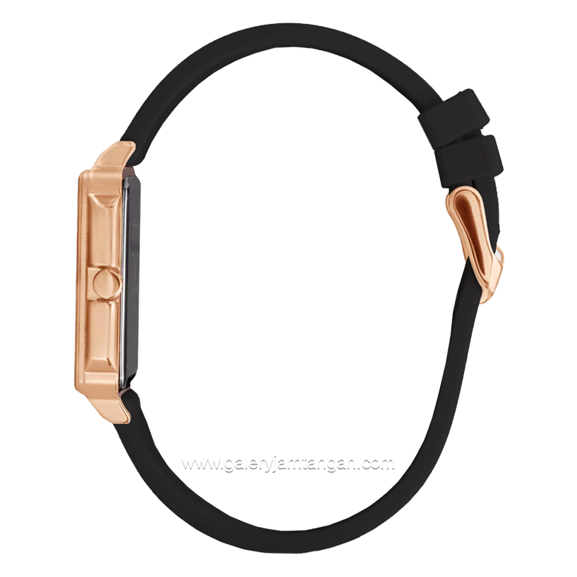 CHRIST VERRA LITE CV 12260L-35 BLK Women Watches Black Rosegold Rubber Strap