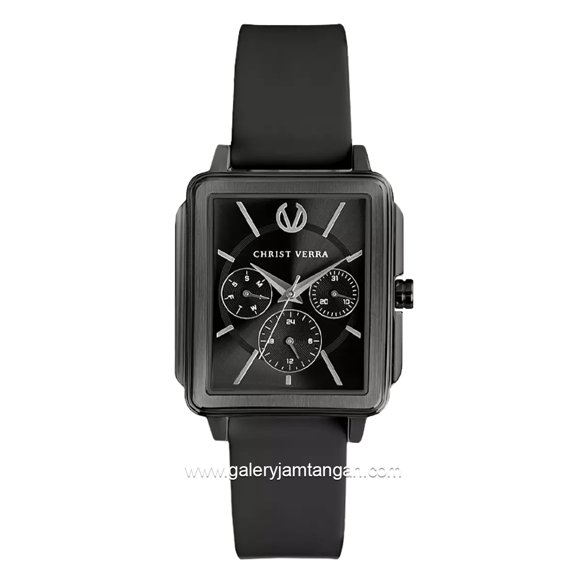 CHRIST VERRA LITE CV 12260L-36 BLK Women Watches Full Black Rubber Strap