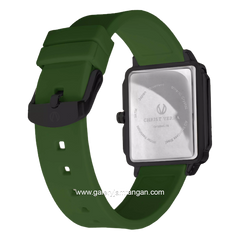 CHRIST VERRA LITE CV 12260L-36 BLK/GRN Women Watches Green Black Rubber Strap