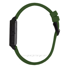CHRIST VERRA LITE CV 12260L-36 BLK/GRN Women Watches Green Black Rubber Strap