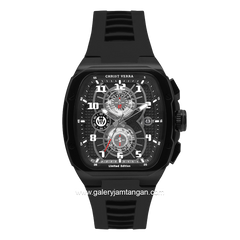 CHRIST VERRA Neo Drive CV 12349G-36 BLK Full Black Rubber Strap
