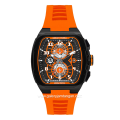 CHRIST VERRA Neo Drive CV 12349G-36 BLK/ORG Orange Black Rubber Strap