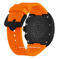 CHRIST VERRA Neo Drive CV 12349G-36 BLK/ORG Orange Black Rubber Strap