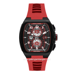CHRIST VERRA Neo Drive CV 12349G-36 BLK/RED Red Black Rubber Strap