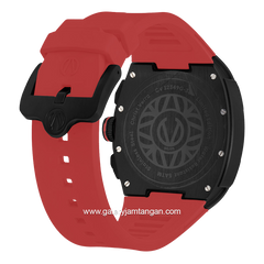 CHRIST VERRA Neo Drive CV 12349G-36 BLK/RED Red Black Rubber Strap
