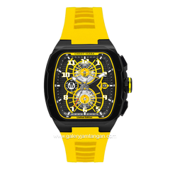 CHRIST VERRA Neo Drive CV 12349G-36 BLK/YLW Yellow Black Rubber Strap