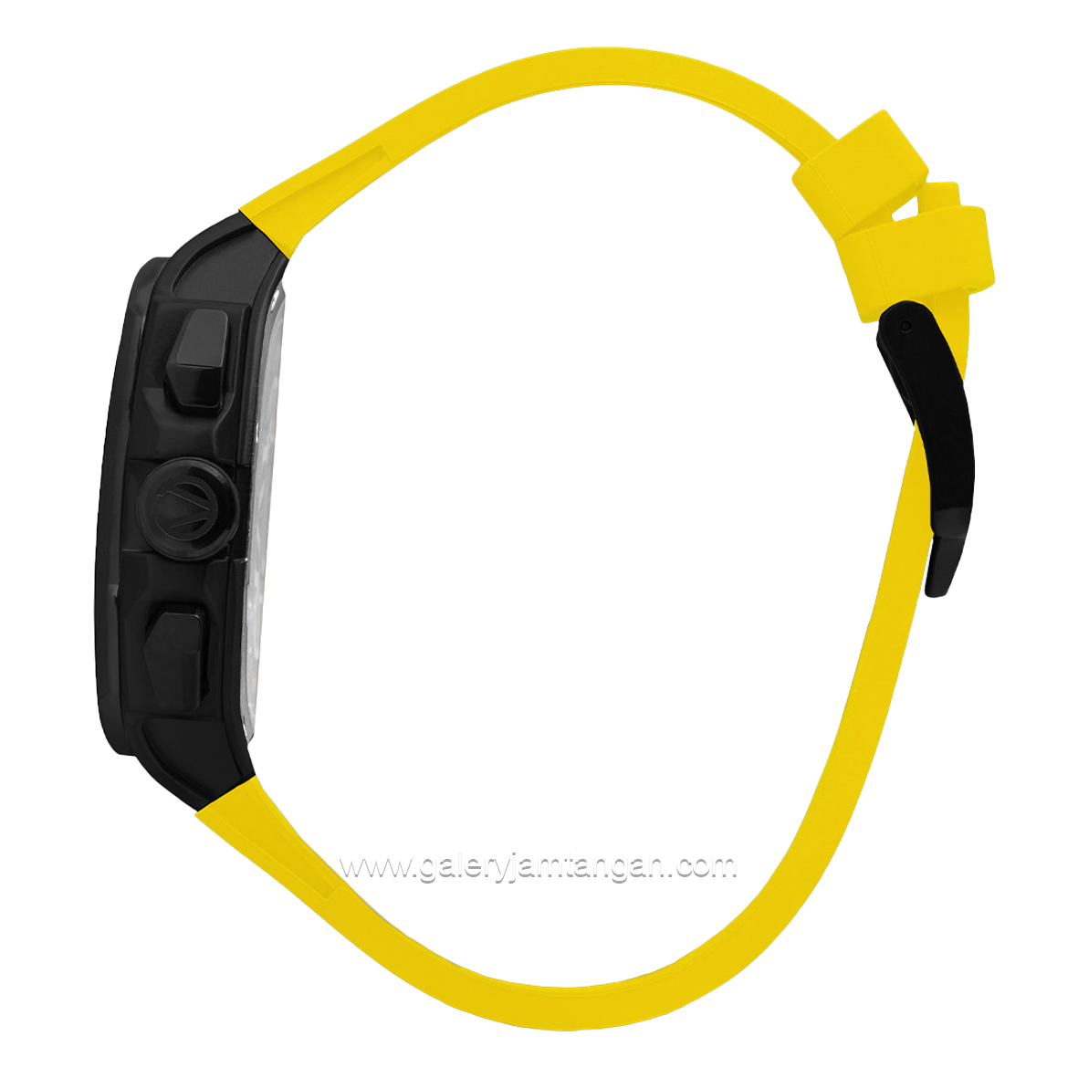 CHRIST VERRA Neo Drive CV 12349G-36 BLK/YLW Yellow Black Rubber Strap