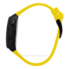 CHRIST VERRA Neo Drive CV 12349G-36 BLK/YLW Yellow Black Rubber Strap