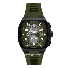 CHRIST VERRA Neo Drive CV 12349G-36 GRN Green Black Rubber Strap