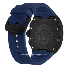 CHRIST VERRA Neo Drive CV 12349G-3D BLU Blue Black Rubber Strap
