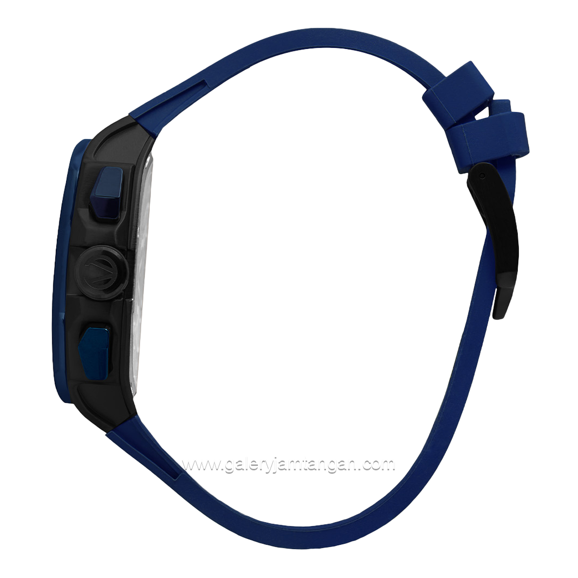 CHRIST VERRA Neo Drive CV 12349G-3D BLU Blue Black Rubber Strap
