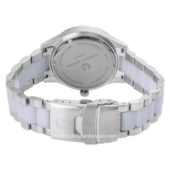 CHRIST VERRA CV 12351L-51 WHT Combination Silver White Stainless Steel Ceramic Strap