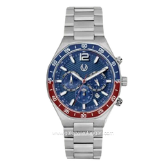 CHRIST VERRA TWO-TONE CV 146201G-11 BLU Silver Dial Blue Stainless Steel