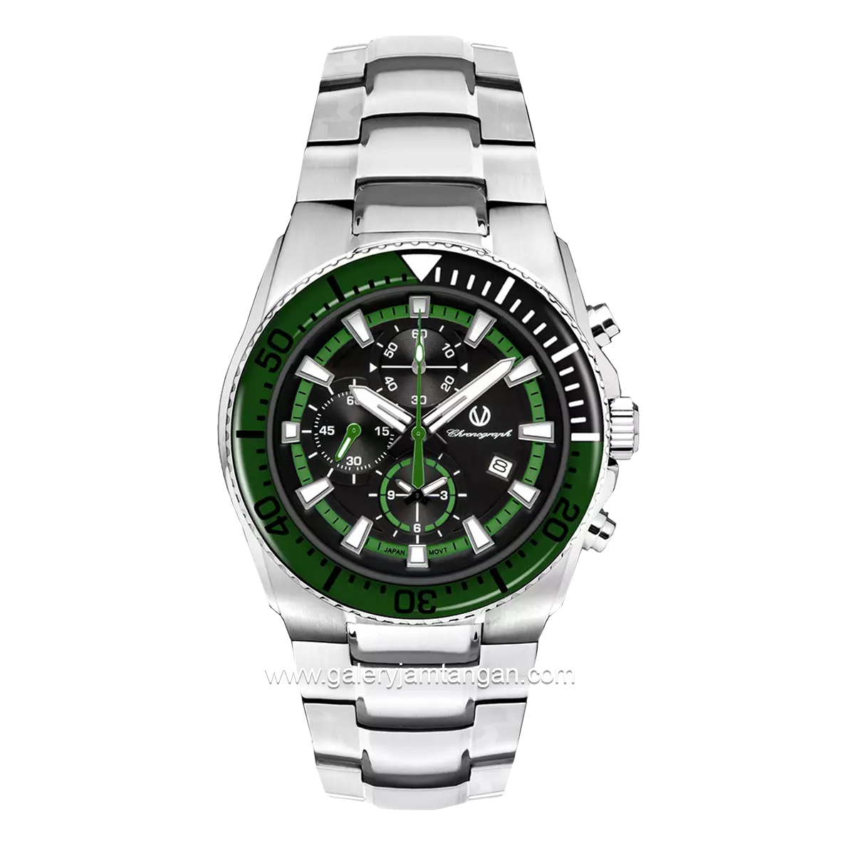 CHRIST VERRA CV 209450G-11 GRN Silver Dial Green Stainless Steel