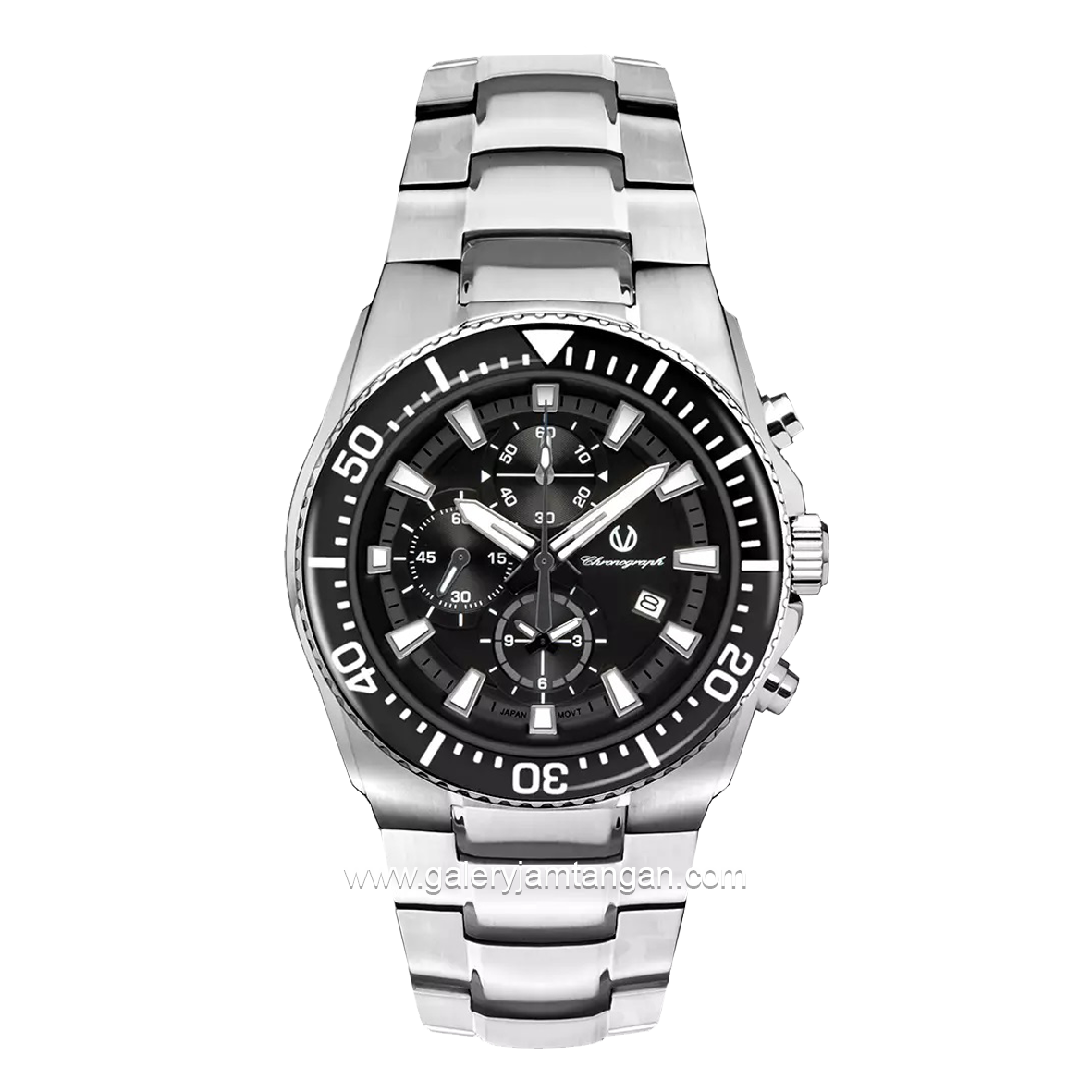 CHRIST VERRA CV 209450G-11 L-GRY Silver Dial Black Stainless Steel