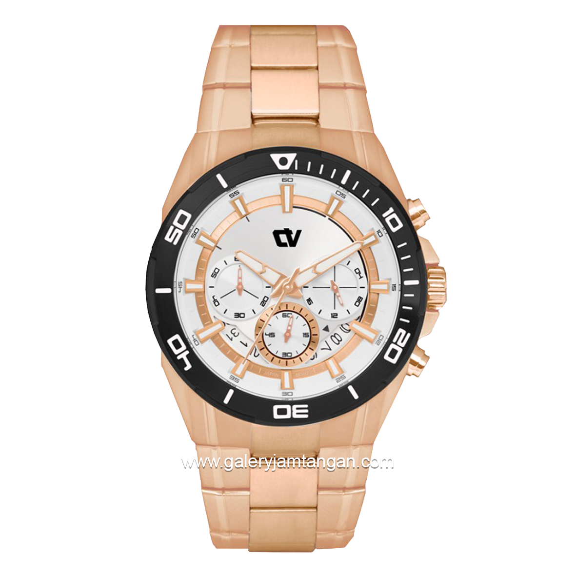CHRIST VERRA CV 21842G-15 SLV Rosegold Dial White Stainless Steel