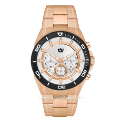 CHRIST VERRA CV 21842G-15 SLV Rosegold Dial White Stainless Steel
