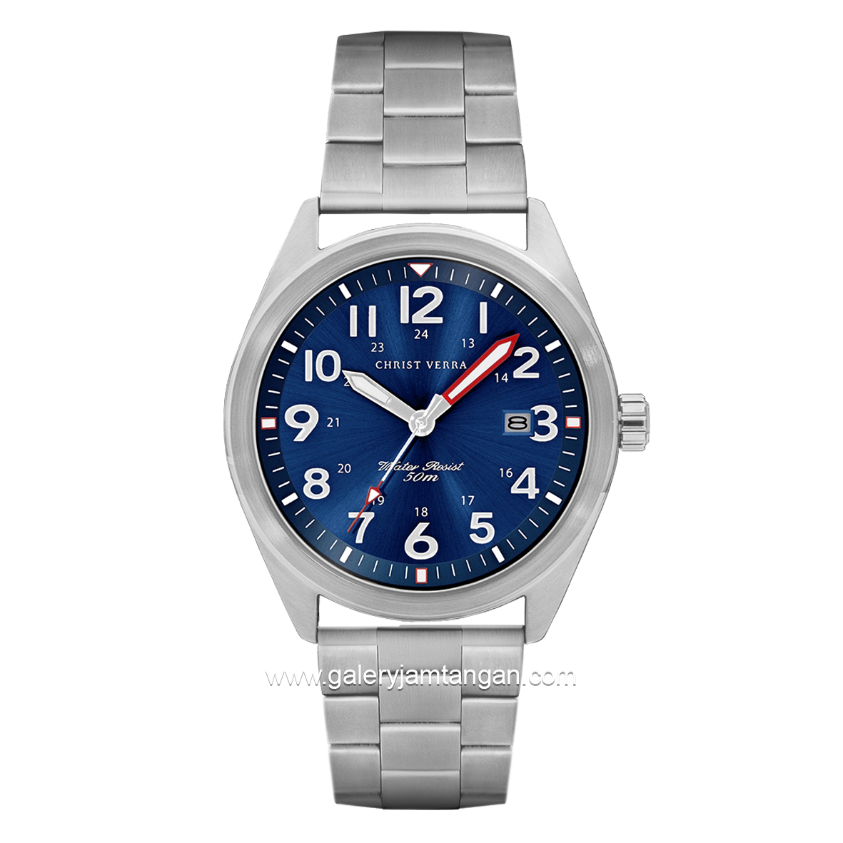 CHRIST VERRA CV 232058G-11 BLU Silver Dial Blue Stainless Steel
