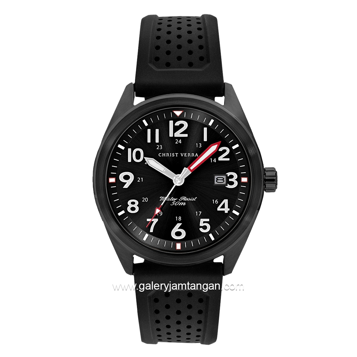 CHRIST VERRA CV 232058G-36 BLK Black Rubber Strap