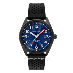 CHRIST VERRA CV 232058G-36 BLU Black Dial Blue Rubber Strap
