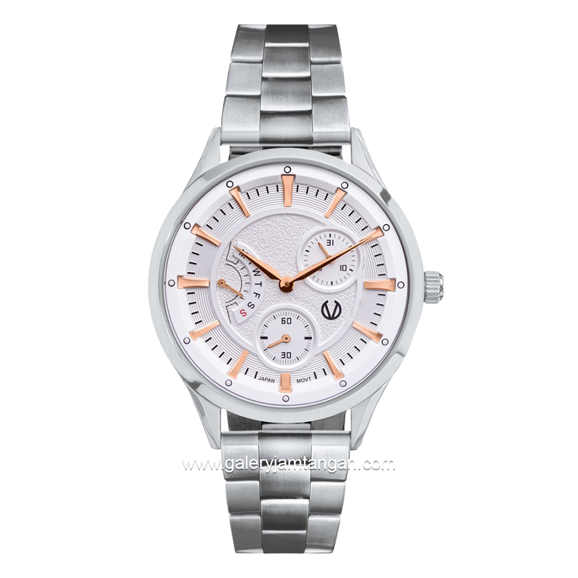 CHRIST VERRA CV 252459L-11 WHT Silver Dial White Stainless Steel