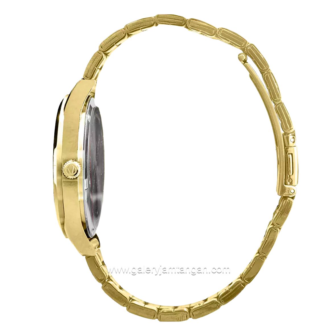 CHRIST VERRA Women's Watches CV 252459L-12 WHT Gold Dial White Stainless Steel