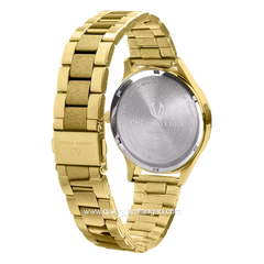 CHRIST VERRA Women's Watches CV 252459L-12 WHT Gold Dial White Stainless Steel