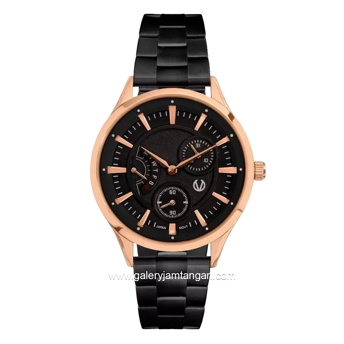 CHRIST VERRA CV 252459L-15 BLK Black Rosegold Stainless Steel