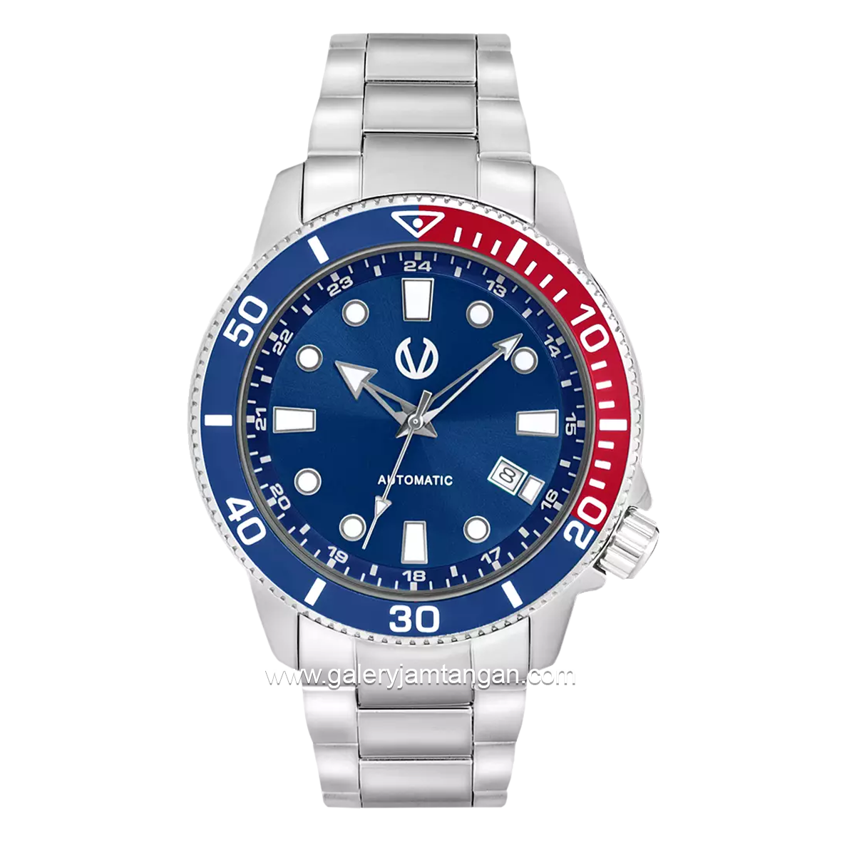 CHRIST VERRA CV 320226G-11 BLU/RED Silver Ring Blue Red Stainless Steel